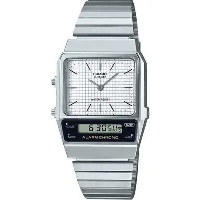 Casio Vintage Edgy Collection Retro Dial - White ***special Price*** (AQ-800E-7AEF) Unisex WATCHES