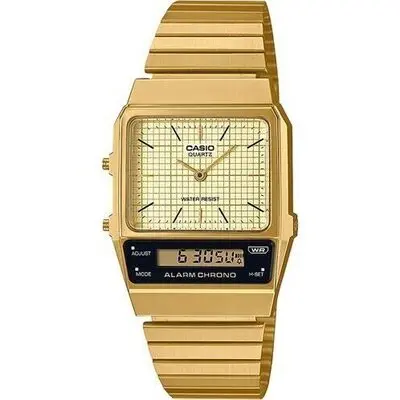 Casio Vintage Edgy Collection Retro Dial - Gold (AQ-800EG-9AEF) Unisex WATCHES