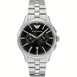 Emporio Armani Chronograph Stainless Steel Black Dial Quartz AR11691 Men's Watch