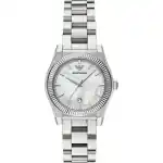 Emporio Armani Stainless Steel Mother Of Pearl Dial Quartz Ar11723 Women's Watch