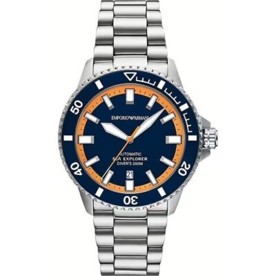 Emporio Armani Sea Explorer Stainless Steel Blue Dial Diver's Automatic AR60090 200M Men's Watch