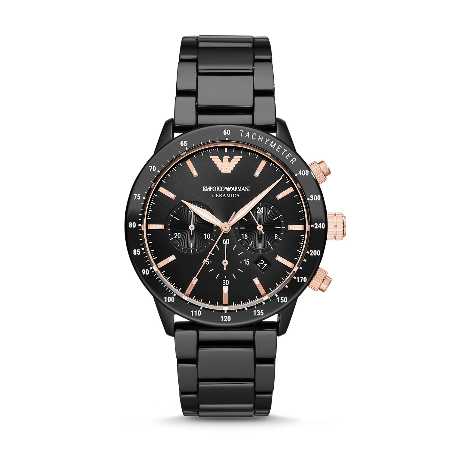 Emporio Armani Men's Watch (ar70002) - mario Collection - ceramica