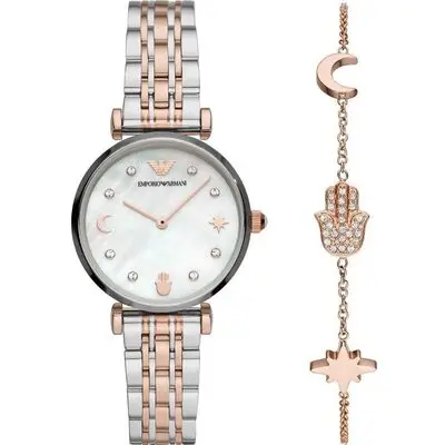 Emporio Armani Gianni Set + Bracelet (AR80037) Women's Watch