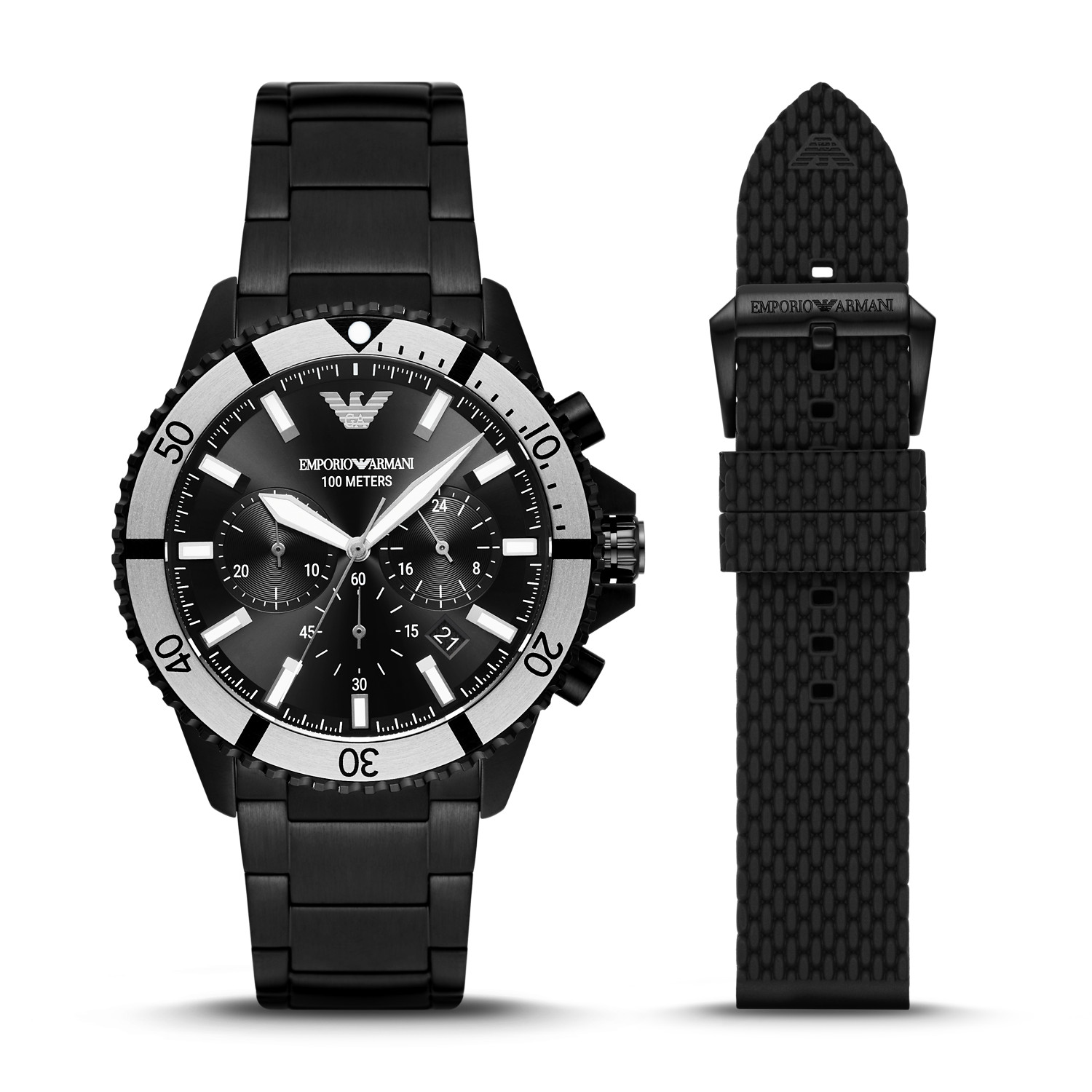 Emporio Armani Diver Chronograph Quartz AR80050 100M Men's Watch