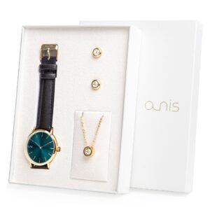 A-nis Women's Watch and Jewellery Set, Necklace, watch, Earrings (as100-23)