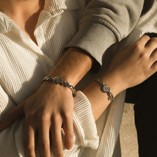 An Jewels Men's Bracelet (av-bwglb04s) - Image 3