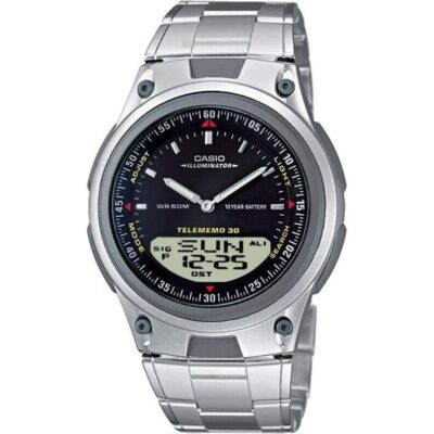 Casio Classic Illuminator Telememo 3d (AW-80D-1AVDF) Men WATCHES