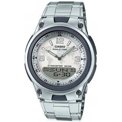 Casio Classic World Time Telememo 3d (AW-80D-7A2VDF) Men WATCHES