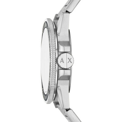 Armani Exchange Stainless Steel White Dial Quartz AX1853 Men’s Watch - AX1853