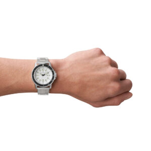 Armani Exchange Stainless Steel White Dial Quartz AX1853 Men's Watch