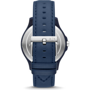 Armani Exchange hampton leather Strap blue dial quartz ax2442 Men's watch