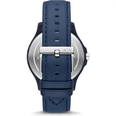 Armani Exchange hampton leather Strap blue dial quartz ax2442 Men's watch