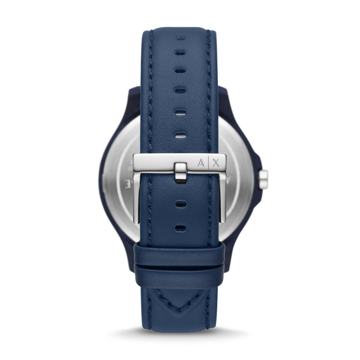 Armani Exchange hampton leather Strap blue dial quartz ax2442 Men's watch