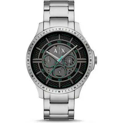 Armani Exchange Stainless Steel Multifunction Black Dial Quartz AX2459 Men's Watch