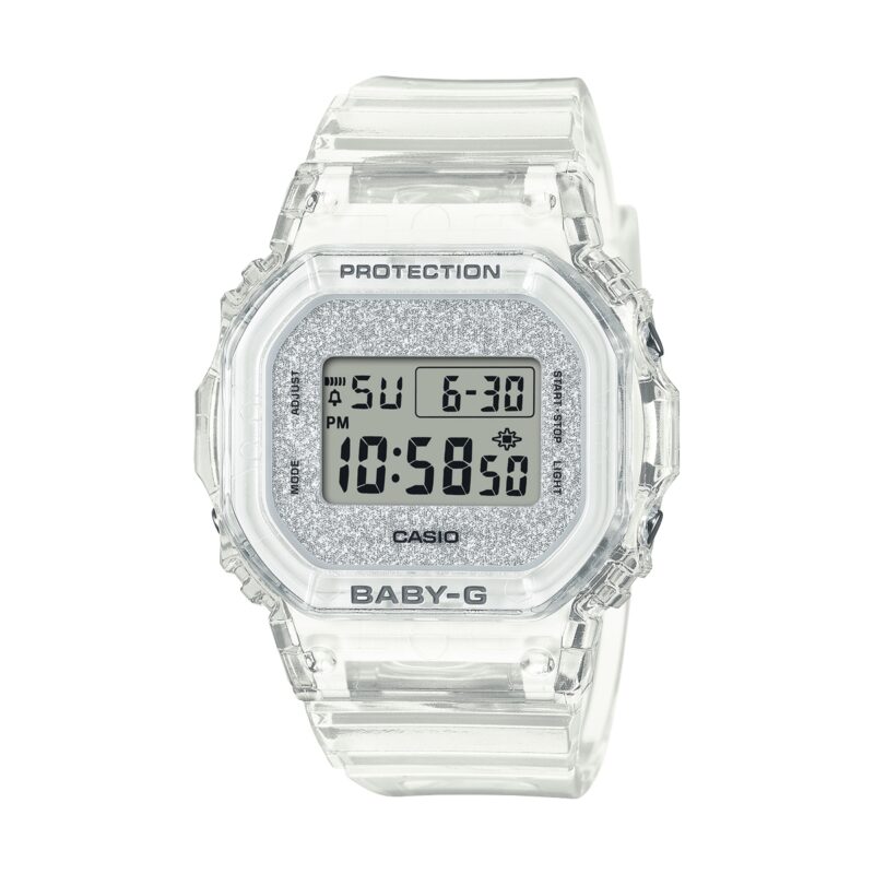 Baby-g 565 Glitter Crystals Serie - Silver (BGD-565GC-7ER) Women's Watch