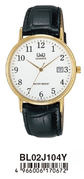 Q&q Lady Date (BL02J104Y) Women's Watch