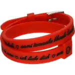 Il Mezzometro I Love You Silver Buckle Edition - Red - Bracciale In Silicone/silicone Bracelet (BM1709) Unisex JEWELRY
