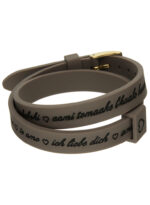 Il Mezzometro I Love You Gold Buckle Edition - Grey - Bracciale In Silicone/silicone Bracelet (BMG1703)  JEWELRY