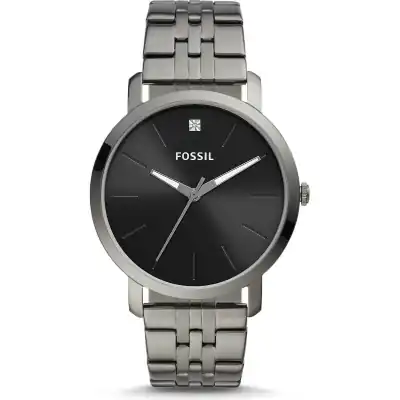 Fossil Lux Luther Three-Hand Smoke Stainless Steel Men's Watch (BQ2419)