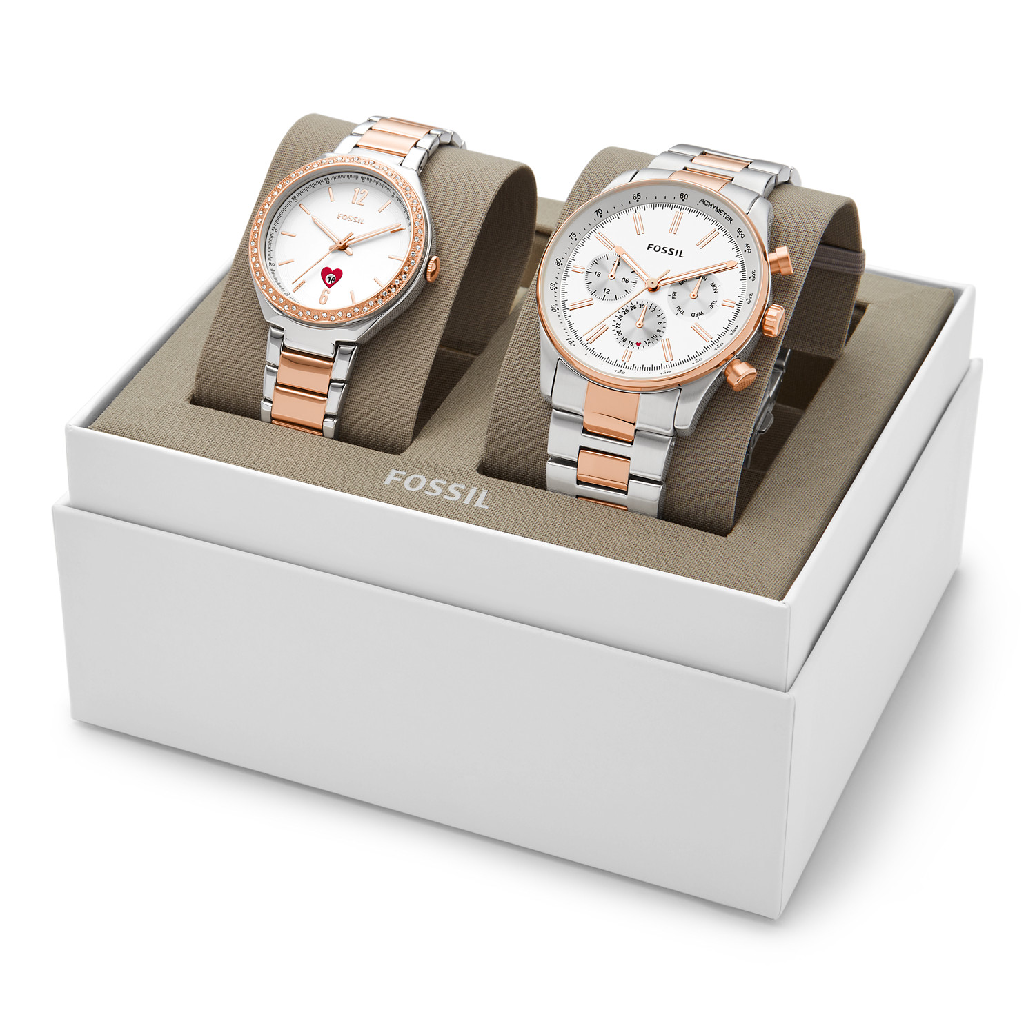 Womens Watch + Men Watch FOSSIL SULLIVAN BQ2756SET - Men's + Women's Watch