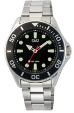 Q&q Gent Diver Black (C72A-001PY) Men's Watch