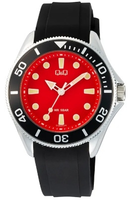 Q&q Gent Diver Black (C72A-011PY) Men's Watch