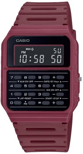 Casio Vintage calculator edgy Collection - red  (ca-53-wf-4b) - Unisex Watch