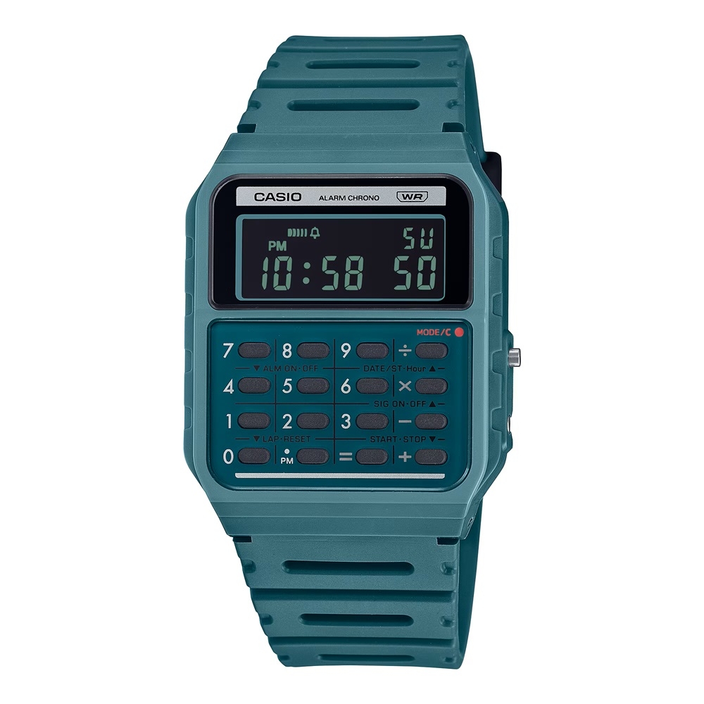 Casio Vintage Calculator Edgy Collection - Forest Green (CA-53WB-3BEF) Unisex Watch