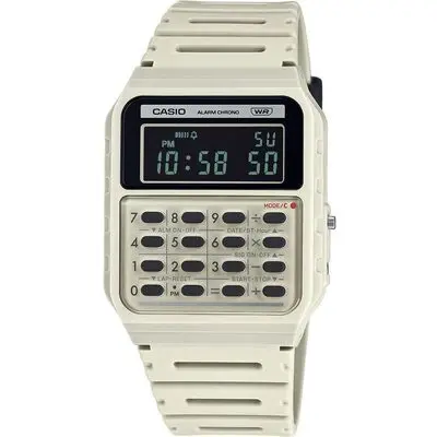 Casio Vintage Calculator Edgy Collection - Cream (CA-53WB-8BEF) Unisex WATCHES