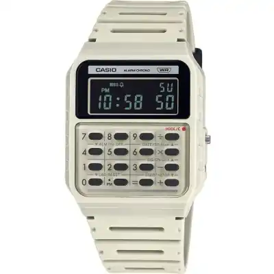Casio Vintage Calculator Edgy Collection - Cream (CA-53WB-8BEF) Unisex WATCHES
