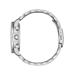 Citizen Eco-Drive Chronograph Stainless Steel White Dial CA4500-91A 100M Men’s Watch - CA4500-91A