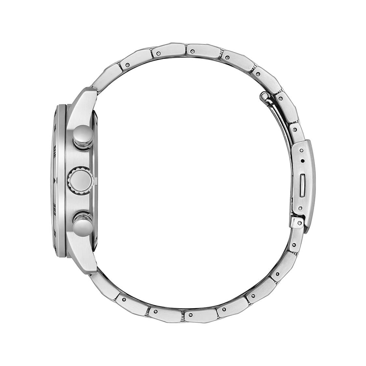 Citizen Eco-Drive Chronograph Stainless Steel White Dial CA4590-81A 100M Men's Watch - Image 2