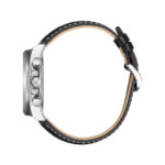 Citizen Eco-Drive Chronograph Leather Strap White Dial CA4640-09A 100M Men’s Watch - CA4640-09A