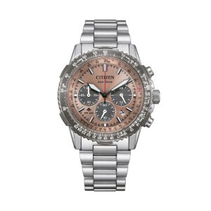 Citizen Promaster Sky Chronograph Stainless Steel Brown Dial Eco-Drive Diver's CA4664-60X 200M Men's Watch