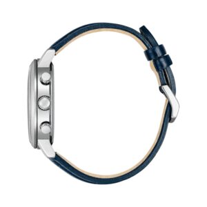 Citizen Eco-Drive Chronograph Leather Strap White Dial CA7069-16A Men’s Watch - CA7069-16A