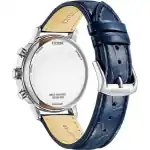 Citizen Eco-Drive Chronograph Leather Strap White Dial CA7069-16A Men’s Watch - CA7069-16A