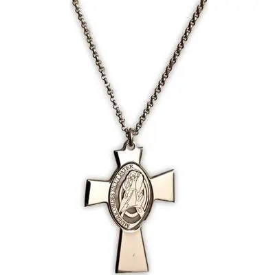 Amen Croce Gesu Madre Perla (CLCRGIU) Unisex JEWELRY