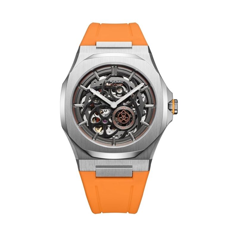 D1 Milano skeleton Bracelet slice orange - automatic (d1-skrj16) Men's Watch