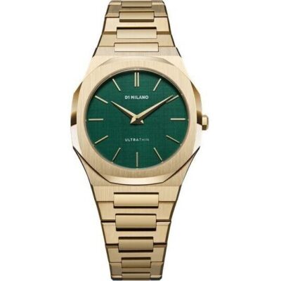 D1 MILANO ULTRA THIN GOLD EMERALD (D1-UTBL18) - Women's Watch