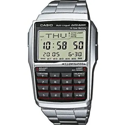 Casio Youth Digital Data Bank 5 Alarm Multi-Lingual DBC-32D-1ADF DBC-32D-1 Men's Watch
