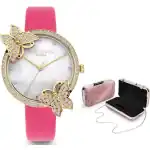 Daisy Dixon Kendall #27 + Clutch Bag Special Pack (DD162PG) Women WATCHES