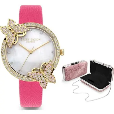 Daisy Dixon Kendall #27 + Clutch Bag Special Pack (DD162PG) Women WATCHES