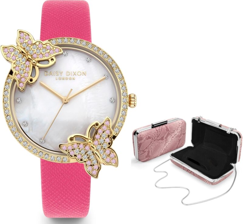 Daisy Dixon Kendall #27 + Clutch Bag Special Pack (DD162PG) Women WATCHES