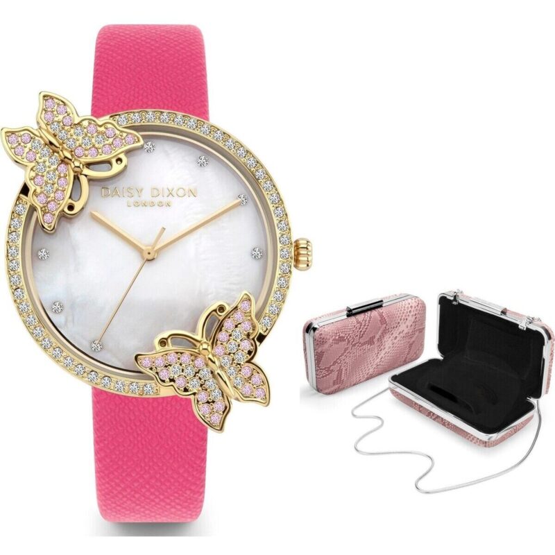 Daisy Dixon Kendall #27 + Clutch Bag Special Pack ***special Price*** (DD162PG) Women WATCHES