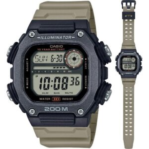 Casio Sport Illuminator Diver 200m. 10 Years Battery - Xl Strap (DW-291HX-5AVDF) Men WATCHES