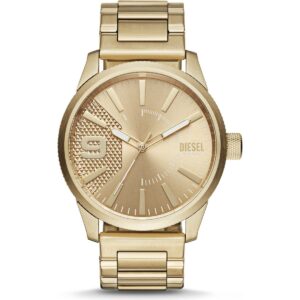 Diesel Men's 53mm Gold Tone Watch (DZ1761) - Rasp Collection