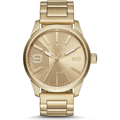 Diesel Men's 53mm Gold Tone Watch (DZ1761) - Rasp Collection