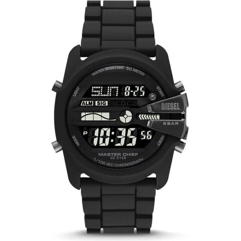 DZ2158 main?$aemResponsive pdpzoom$ Diesel Men's master chief digital silicone watch (dz2158)