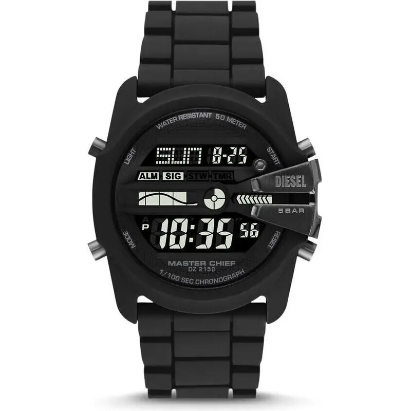 Diesel Men's master chief digital silicone watch (dz2158)