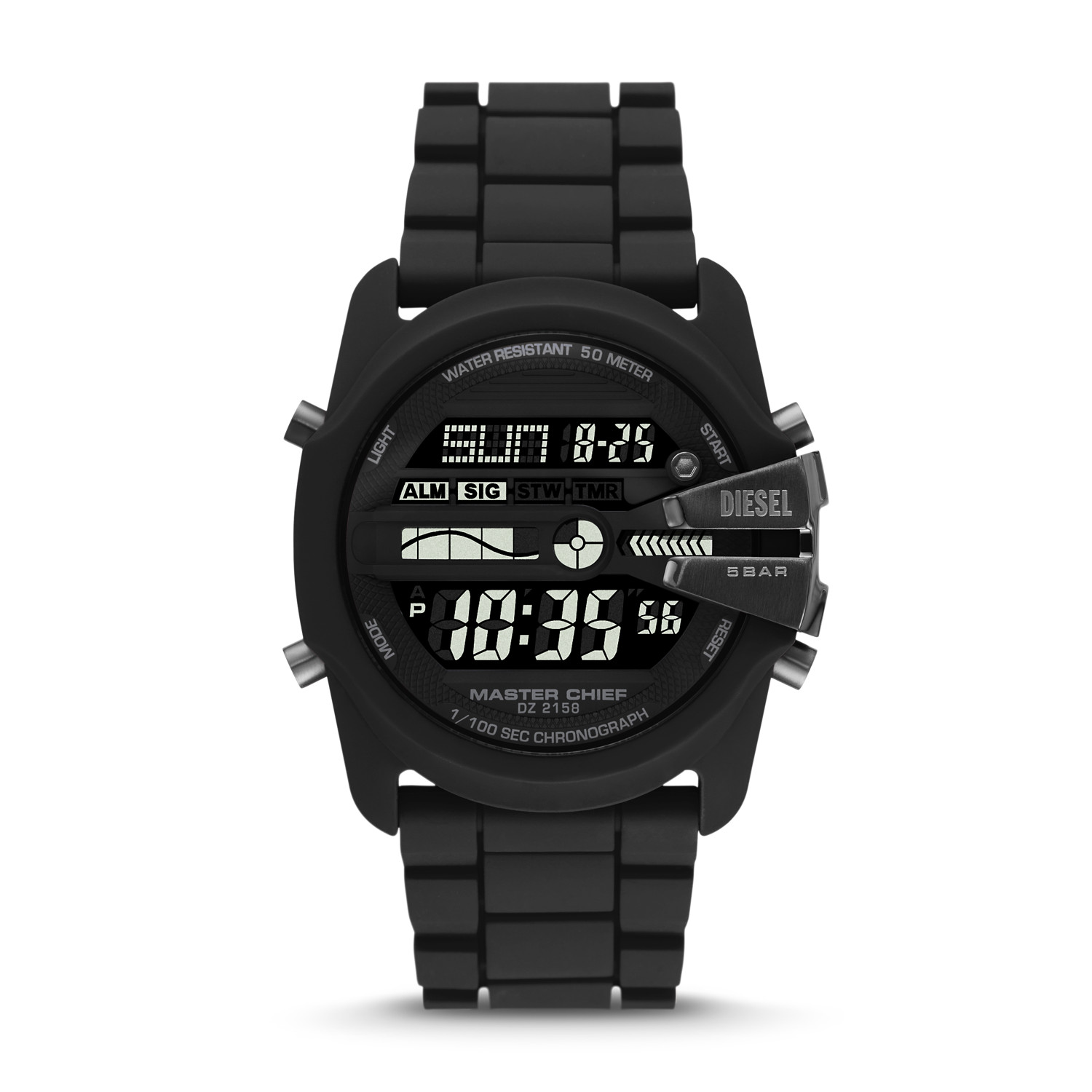 Diesel Men's master chief digital silicone Watch (dz2158)